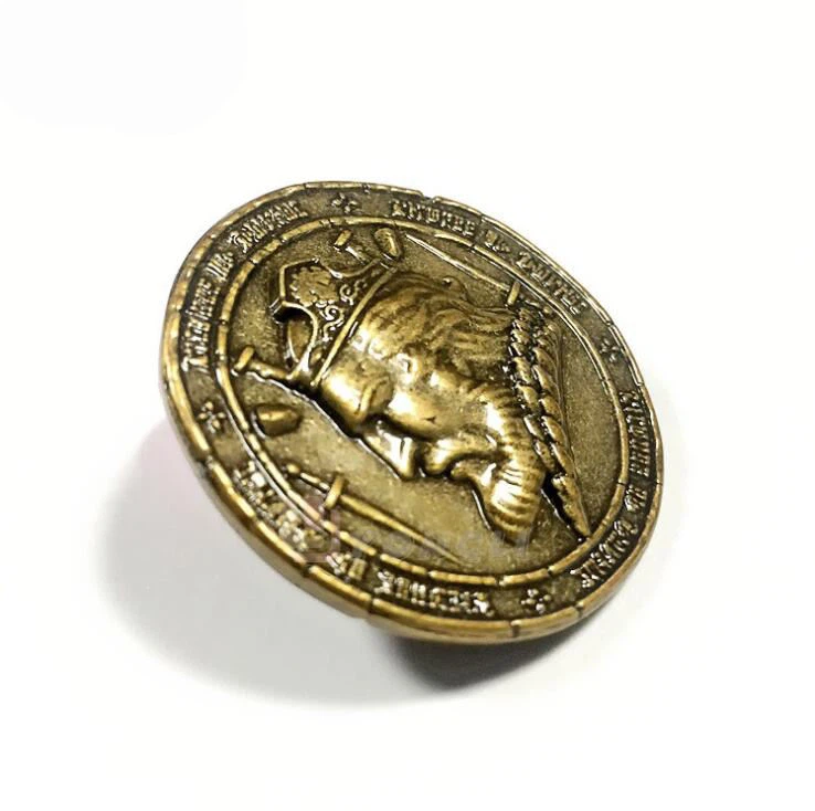 Moneda de recuerdo sin desafío de oro de metal mínimo