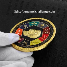 Colección de monedas esmaltadas 3D 2D para souvenirs