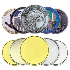 Moneda de desafío personalizada de metal 3D para grabado láser