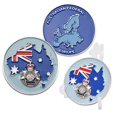 Monedas de desafío de esmalte suave en relieve de metal