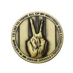 Logotipo personalizado Metal Gold Challenge Monedas antiguas